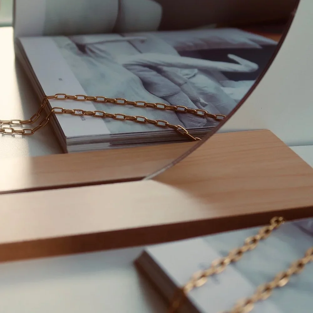 NEW 18K Gold Plated O Link Chain Paper Clip Necklace
